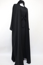 3 Piece Set Marble Open Kimono  Abaya with Inner Dress Muslim Maxi Dress Black Abaya price