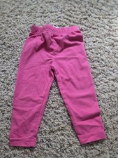 Perdue Ellie Baby Girls Solid Fuchsia Hot Pink Knit Leggings, 6-9 Months Baby Leggings price