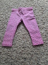 Okie Dokie Baby Girls 12M Pink Polka Dot Leggings Baby Leggings price