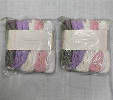Lot of 2 Baby Girls Toddler Tights Sets, 5 Pairs Each, Size 2T-3T, Cotton, Multi Baby Leggings price