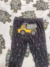 Carter's Boys Gray Yellow Construction Tool Leggings Pants 3M Cotton Knit Baby Leggings price