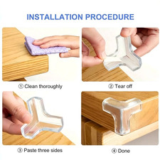 4/8× Silicone Corner Protector Soft Table Edge Corner Guard Baby Safety Proofing Baby Corner Protector price