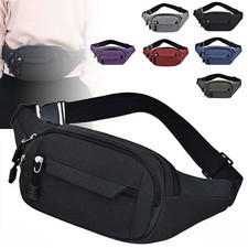 Men Women Fanny Pack Belt waist Bag Cross body Sling Shoulder Travel Sport Pouch School Bag price