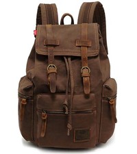 Vintage Canvas Backpack for Men Wome, Casual Daypack Travel Rucksack,School Bag School Bag price