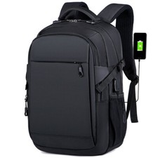 Men Laptop Backpack School Travel Computer Bookbag with USB Charging Port Black School Bag price
