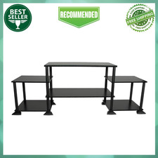 Mainstays No Tools TV Stand for TVs up to 40", True Black Oak Finish, Modern New TV Unit / Stand price