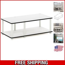 Compact Open Shelf White TV Stand, 31.5 Inches for Stylish Living Rooms TV Unit / Stand price