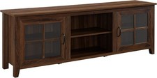 TV Stand for 70-80 Inch TV Wood Entertainment Center Glass Doors Console Unit TV Unit / Stand price