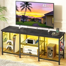 Black LED TV Stand with Power Outlet for Up to 50 Inch TV TV Unit / Stand price