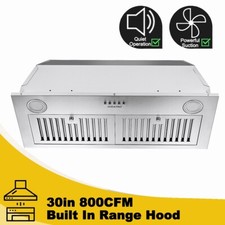Built-in 30in Range Hood 800CFM Kitchen Insert Vent Stainless Steel 3-Speed New Built-in Range Hoods price