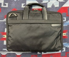 Briggs & Riley Ballistic Work Slim BriefCase Laptop Bag Carry On Black Case Bag Briefcase price