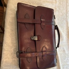 Men's Brown Briefcase/Document Case Top Handle Buckle Latch Inner/Outer Pockets Briefcase price