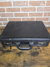 Samsonite Men's Attache Briefcase Black Bonded Leather Laptop Organizer READ Briefcase price