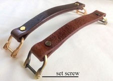 Distressed Antique Leather Replacement Handle Luggage Briefcase Instrument Case Briefcase price