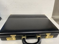 Londonderry Business Briefcase for Men Hard Case Leather Color Black. Size L Briefcase price