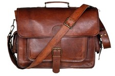 Handmade Leather Messenger Bag Laptop Briefcase Vintage Brown Briefcase price