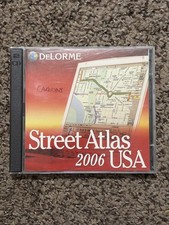 DeLorme Street Atlas 2006 USA PC CD ROM 2 Disc GPS Mapping Software Vintage HTF Atlas & Map Software price