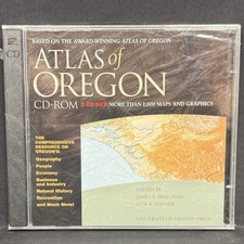 Atlas of Oregon CD-ROM 2 Disc Set University of Oregon Press Maps Geography -NEW Atlas & Map Software price