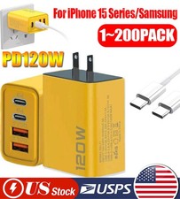 120W 4-Port USB C Fast Wall Charger Block For All Cell Phone iPad Lot Mobile Phone Charger price