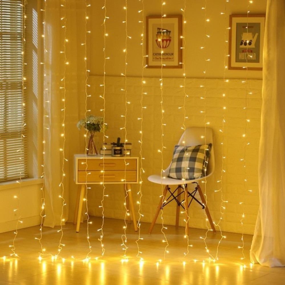 Ebedi 8 Fonksiyonlu 200 LED 10 Saçak Şerit LED 2x2 Perde Ip LED (Gün Işığı) Led Aydınlatmalar Fiyatı