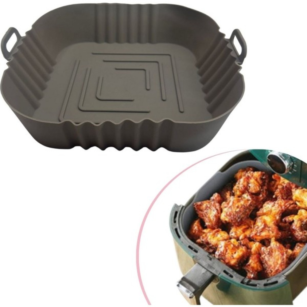 Ebedi Renkli Isıya Dayanıklı Yıkanılabilir Silikon Fırın ve Airfryer Kare Model Pişirme Matı 20 cm Vizon Pişirme Kağıdı Fiyatı