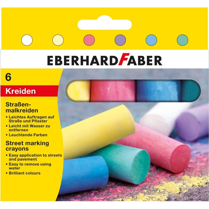 Eberhard Faber Sokak Işaretleme Tebeşiri 6 Renk Pastel Boya Fiyatı