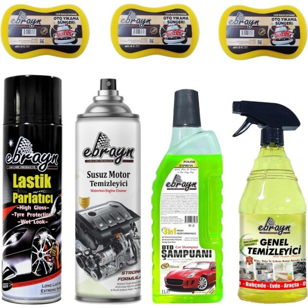 Ebrayn Oto Bakım-Motor Bakım-Şampuan-Lastik -7 Parça Oto Boyaları Fiyatı
