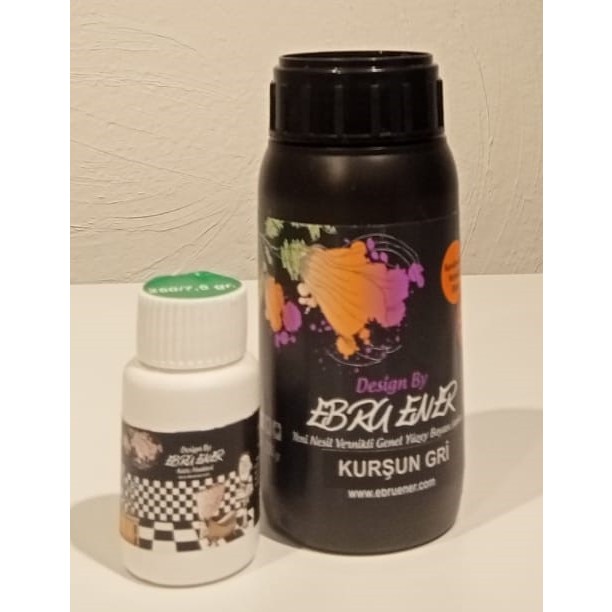 Ebru Ener Anka Yeni Nesil Vernikli Genel Yüzey Boyası 250 Gr. ve Katkı Maddesi 7,5 Gr. Diğer Fiyatı