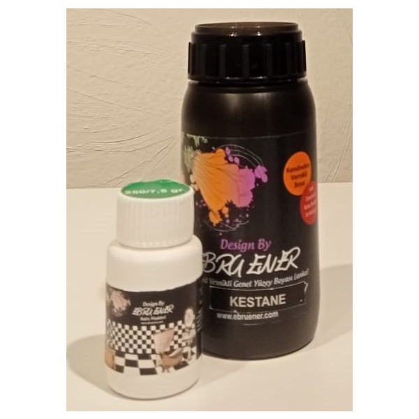 Ebru Ener Anka Yeni Nesil Vernikli Genel Yüzey Boyası 250 Gr. ve Katkı Maddesi 7,5 Gr. - Kestane Diğer Fiyatı
