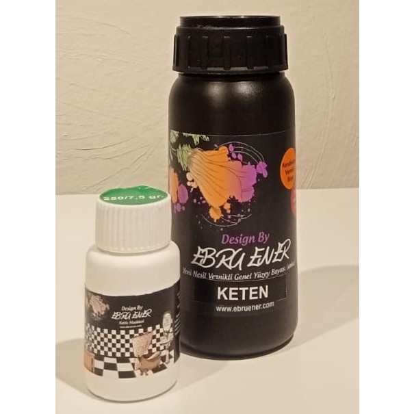 Ebru Ener Anka Yeni Nesil Vernikli Genel Yüzey Boyası 250 Gr. ve Katkı Maddesi 7,5 Gr. - Keten Diğer Fiyatı