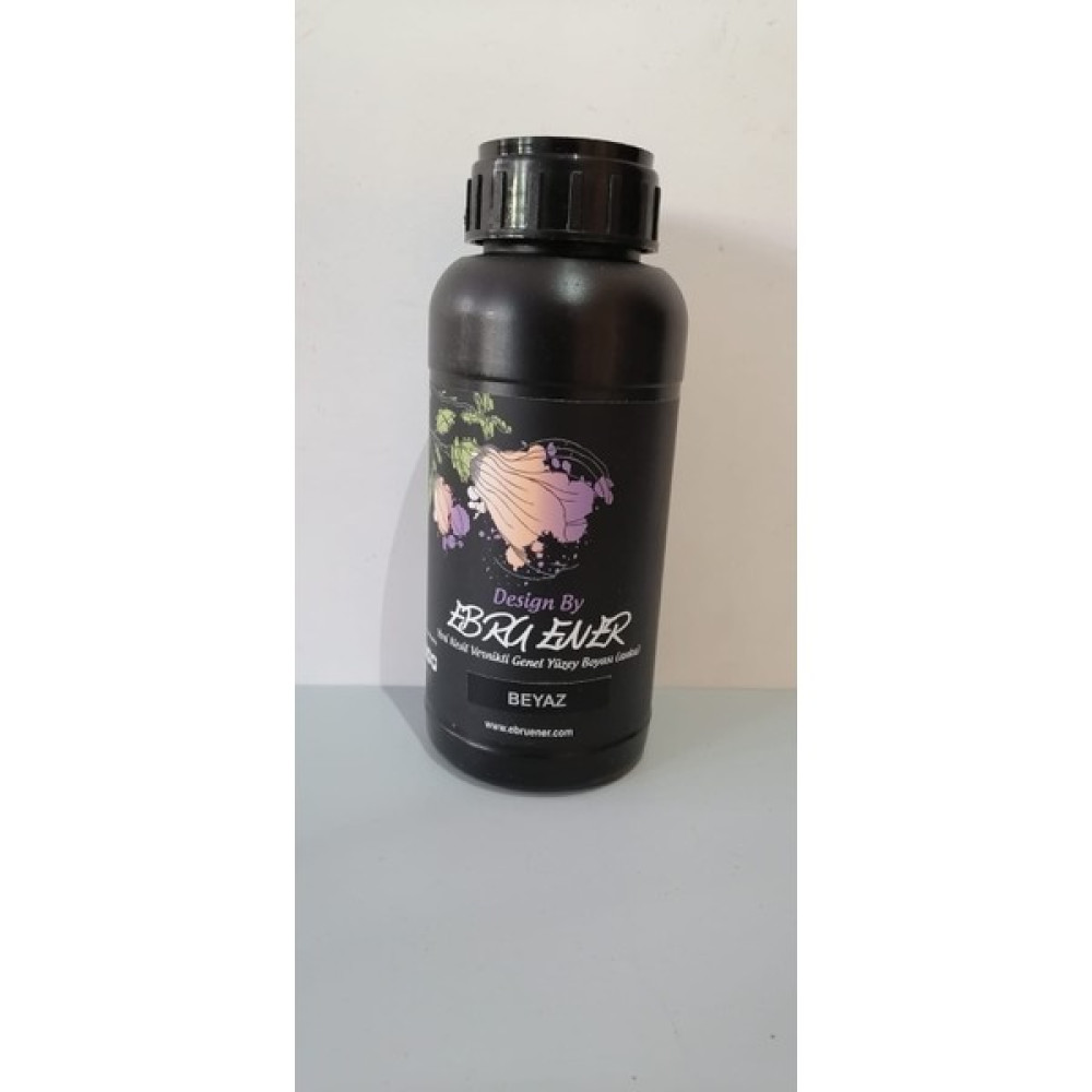 Ebru Ener Yeni Nesil Vernikli Genel Yüzey Boyası (Anka) Beyaz 500ML Akrilik Boya Fiyatı