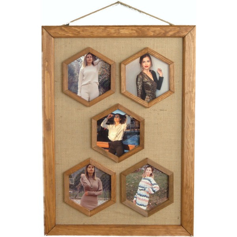 Ebruli Doğal Ahşap Petek Çerçeve - 50X70 Resim & Fotoğraf Çerçevesi Fiyatı