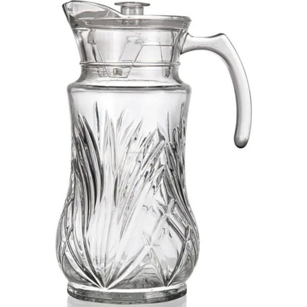 EbruliHomeArt 1800 ml Kristal Cam Desenli Sürahi Karaf - Şeffaf - 1,8 L Sürahi Fiyatı