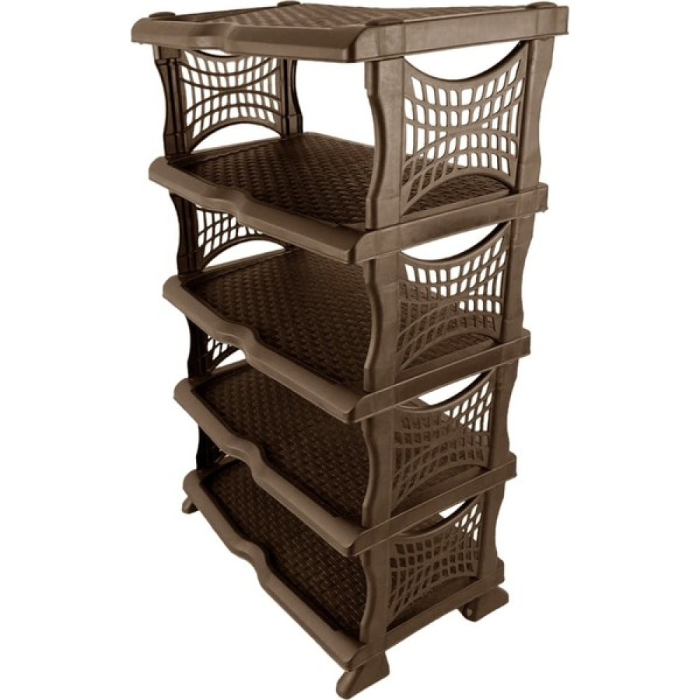 EbruliHomeArt 5 Katlı Rattan Kahverengi Ayakkabılık Ayakkabılık Fiyatı