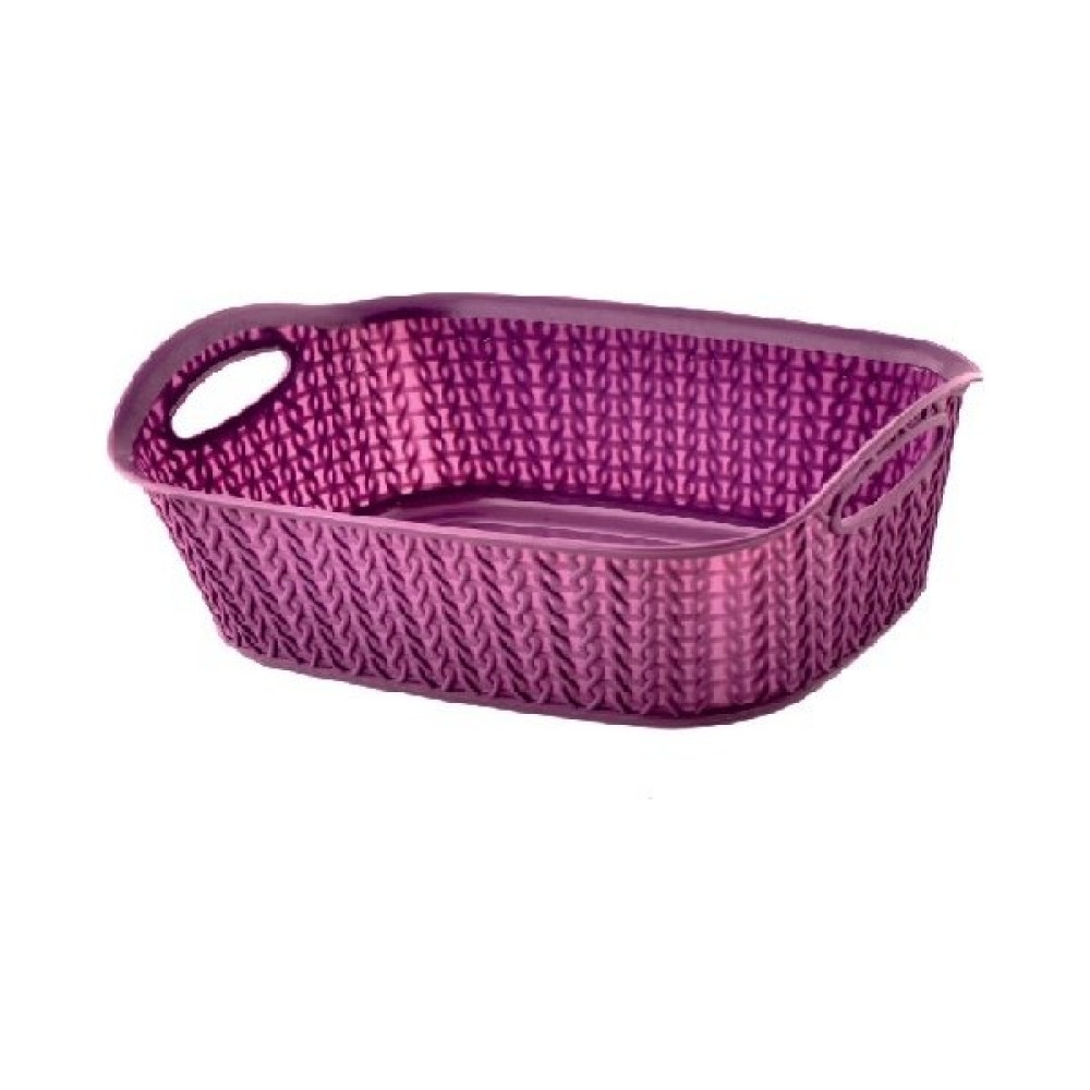 EbruliHomeArt Çok Amaçlı Düzenleyici Sepet Organizer 4 Lt - Mor Sepet Fiyatı