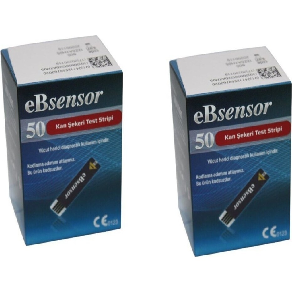 Ebsensor Kan Şeker Ölçümstribi X2 Kutu (100 Ölçüm) Diğer Fiyatı