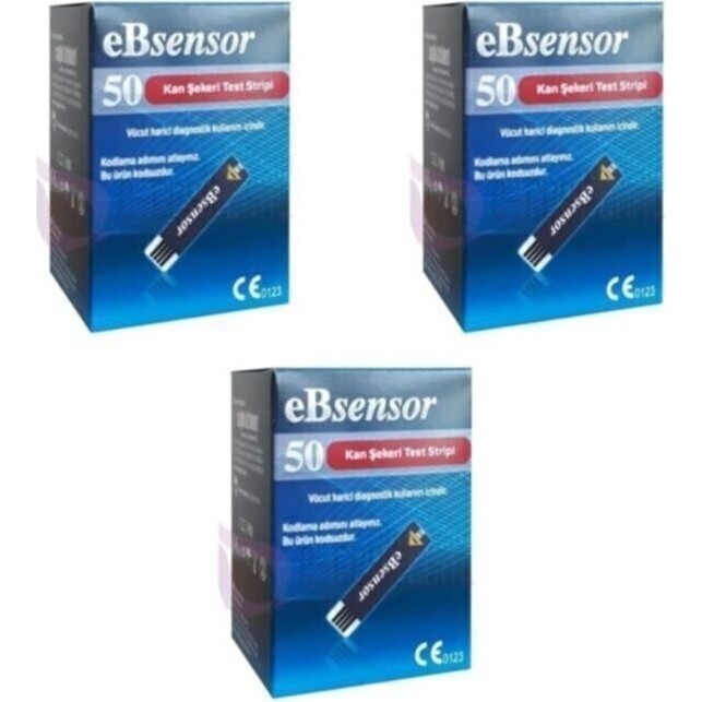 eBsensor Şeker Ölçüm Strip 50 Adet 3 Kutu - 0 - 1 Yaş - Seçenek 1 Diğer Fiyatı