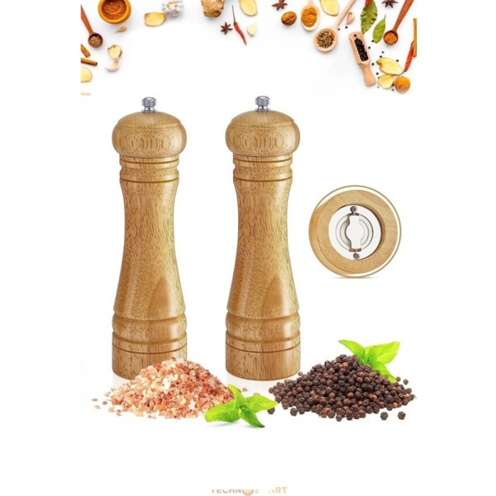 Ebulduk Ahşap Baharat Tuz Öğütücü Değirmen Ahşap 1 Adet - 50 ml Baharat Setleri & Baharatlıklar Fiyatı