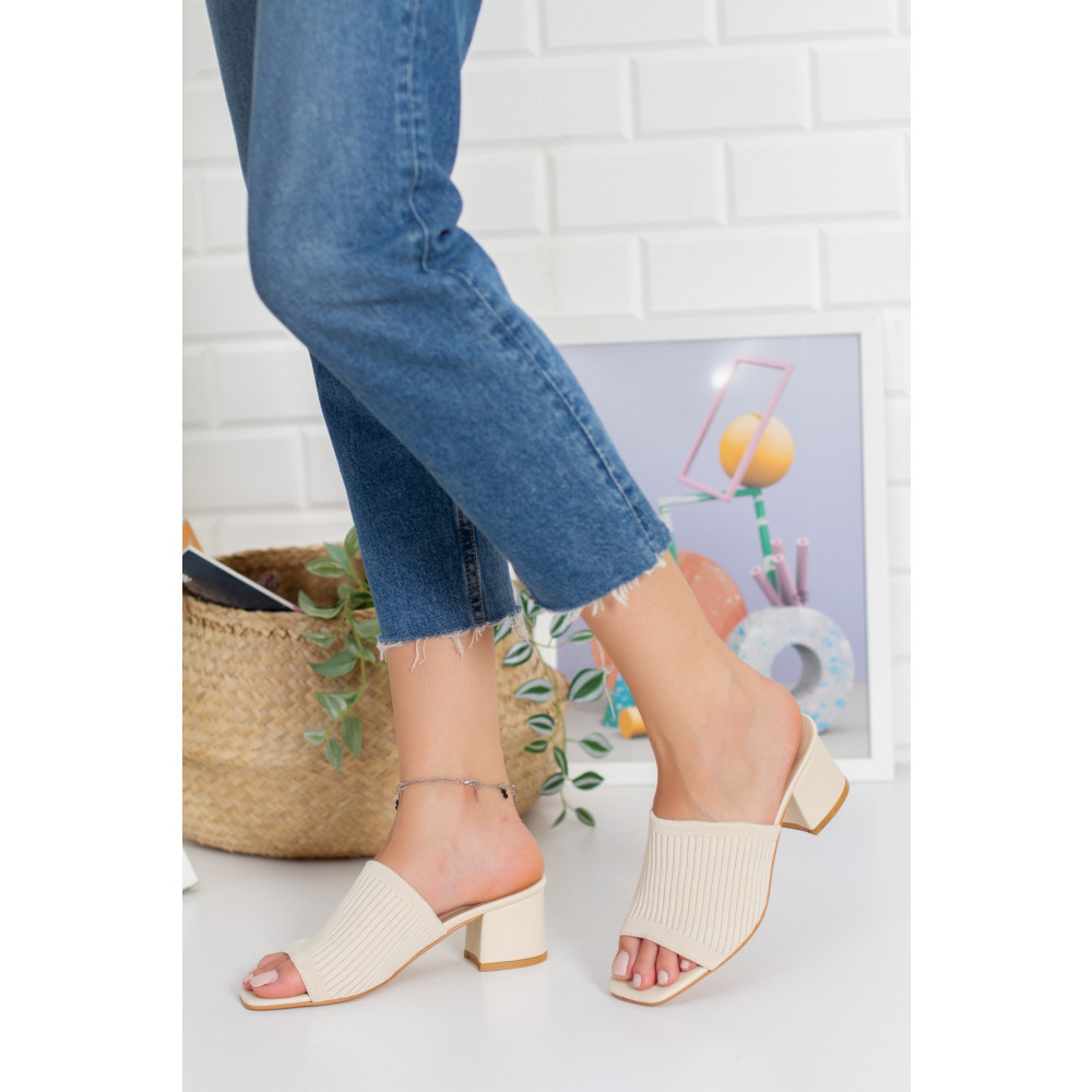 ebyesun Kadın Topuklu Triko Terlik 40 Beden Unisex Sandalet Fiyatı
