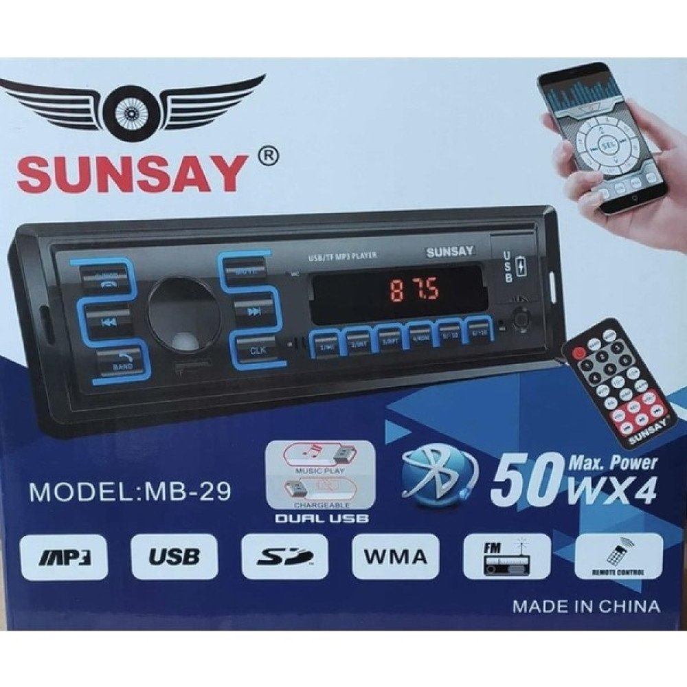 EC Shop Aguılas AGU-202 4X50 Waat Oto Teyp Otomobil Araba Radyosu Teyp Aux Şarj Girişli USB Girişli Oto Teypleri Fiyatı