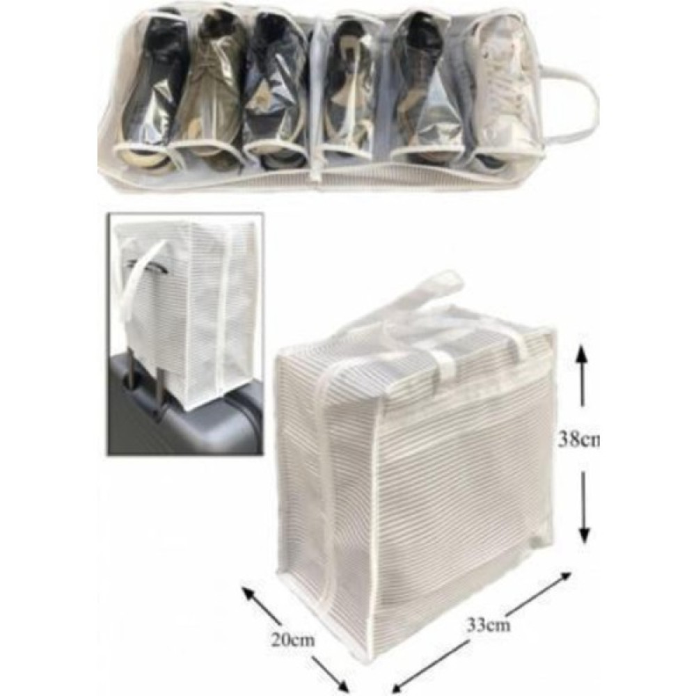 EC Shop Alas Ayakkabı Hurcu Çizgili 35X22X40 cm Ayakkabılık Fiyatı