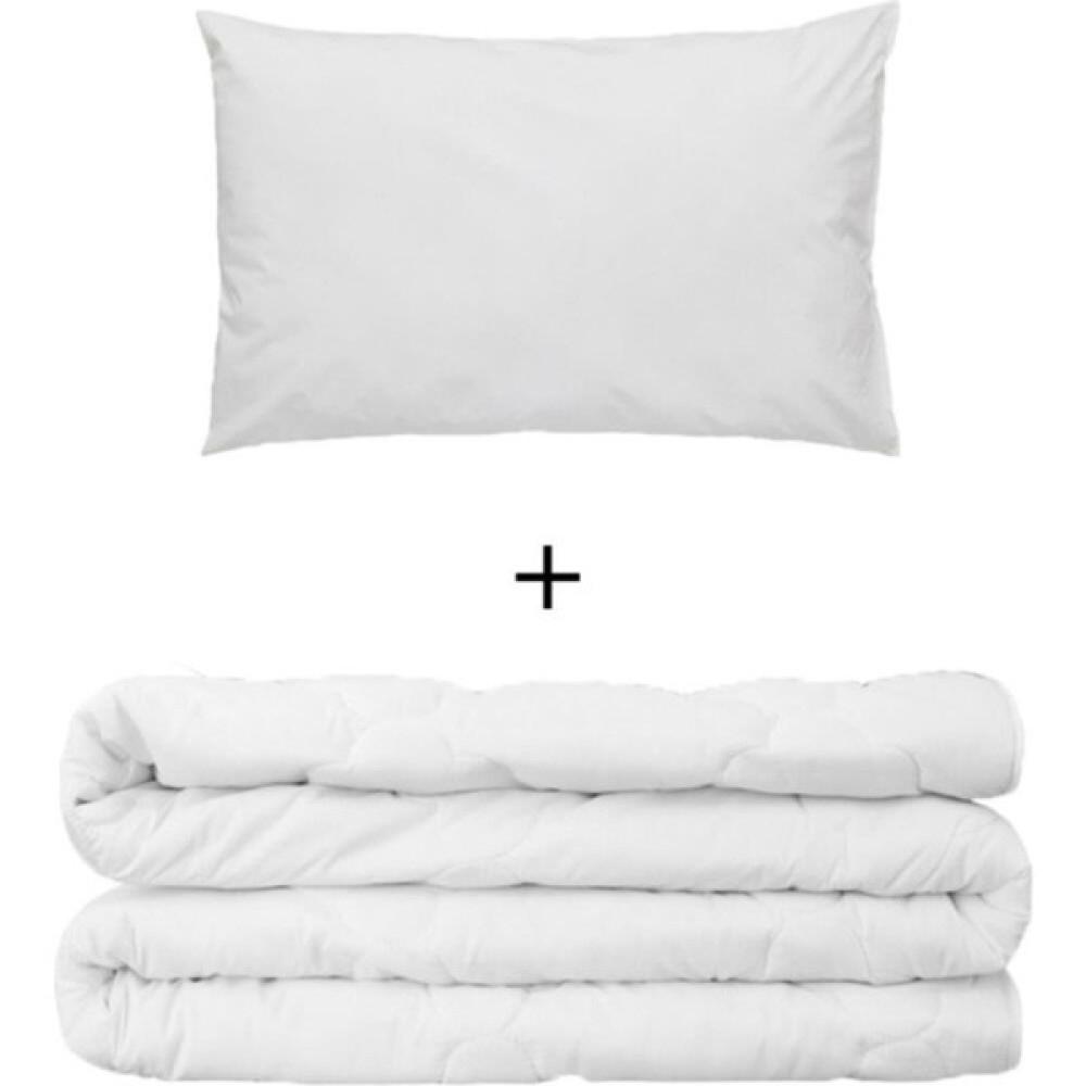 EC Shop Daisyhome Daisy Home Tek Kişilik Yorgan + Yastık - Beyaz - 150 x 200 cm Baza Fiyatı