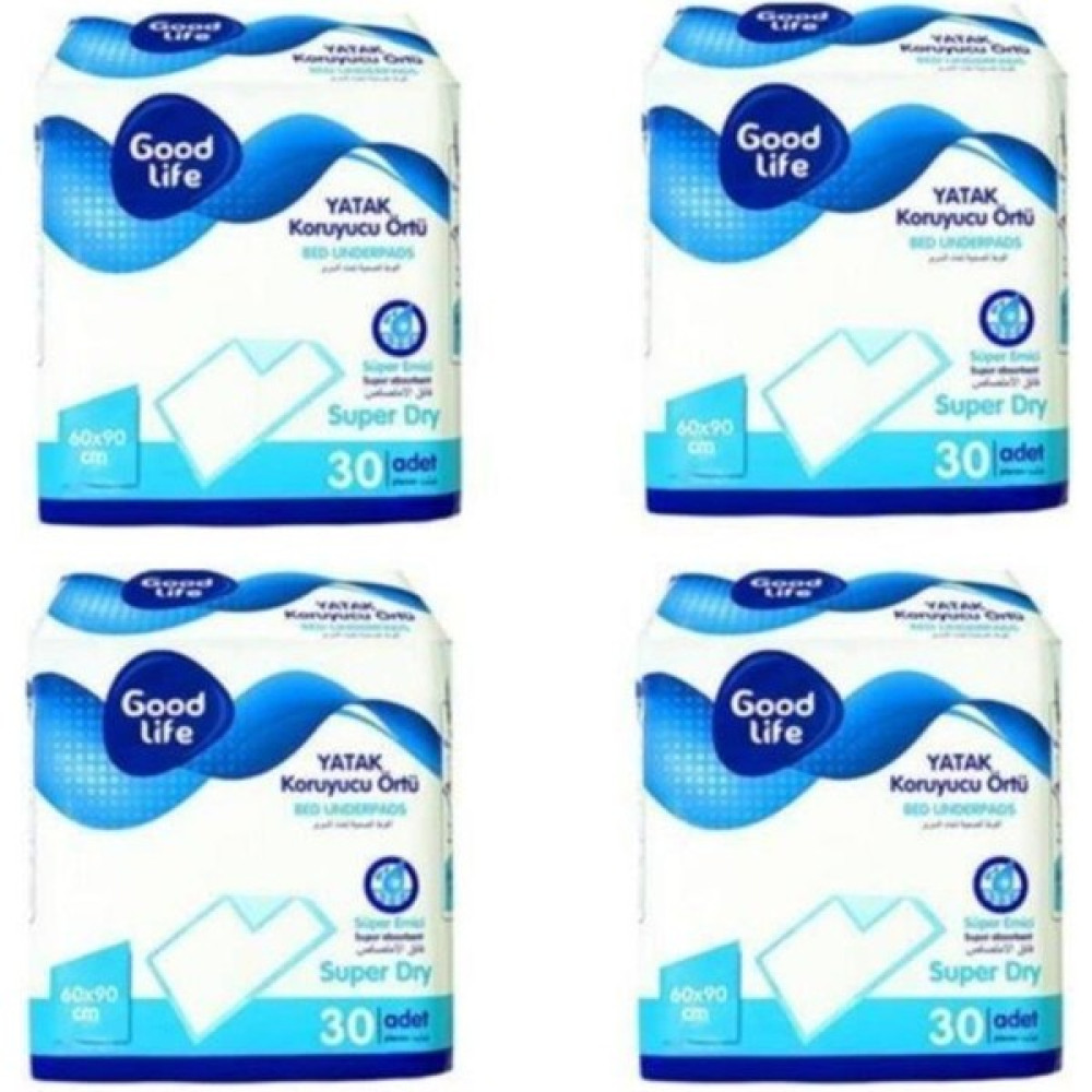 EC Shop Goodlife Yatak Koruyucu ve Yavru Köpek Çiş Eğitim Pedi 60X90 (30X4 Paket) - 150 x 200 cm Evcil Hayvan Ürünleri Fiyatı