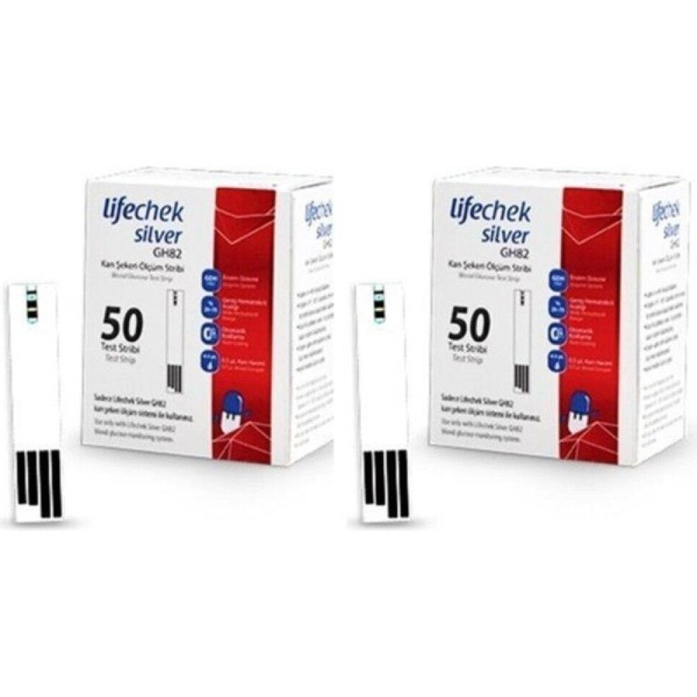 EC Shop Lıfecheck Lifechek Silver GH82 Ölçüm Stribi 50LI 2 Adet Diğer Test ve Ölçüm Cihazları Fiyatı