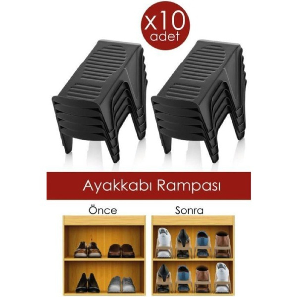 EC Shop Nesto Home 10'lu Ayakkabı Rampası Ayakkabılık Fiyatı