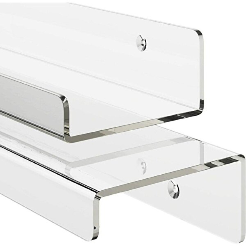 EC Shop Nobell Pleksi Raf Genişlik 80CM x 10CM 4mm Pleksiden Üretilir Duvar Rafı Fiyatı