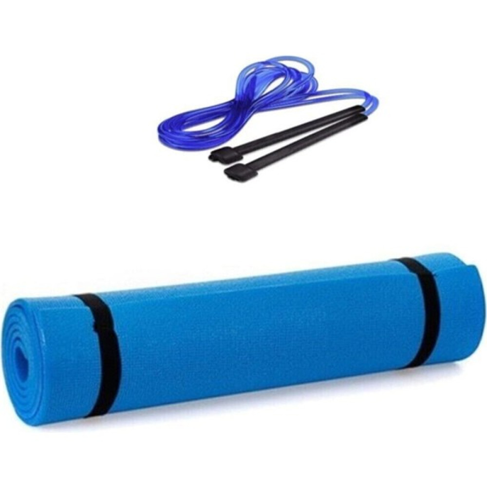 EC Shop Redzeus Mavi Renk Yoga Minderi Yoga Matı ve Pilates Minderi Kamp Matı Uyku Matı Atlama Ipi Hediyeli Pilates Minderi Fiyatı