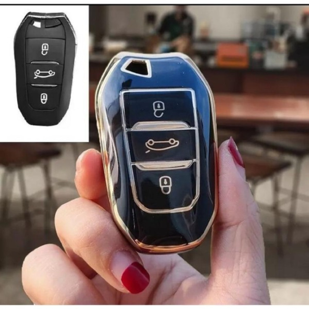 EC Shop Şenyıldız Aksesuar Peugeot 208 308 508 2008 3008 5008 Rifter Anahtar Koruma Kılıfı Sustasız Anahtarlık Fiyatı