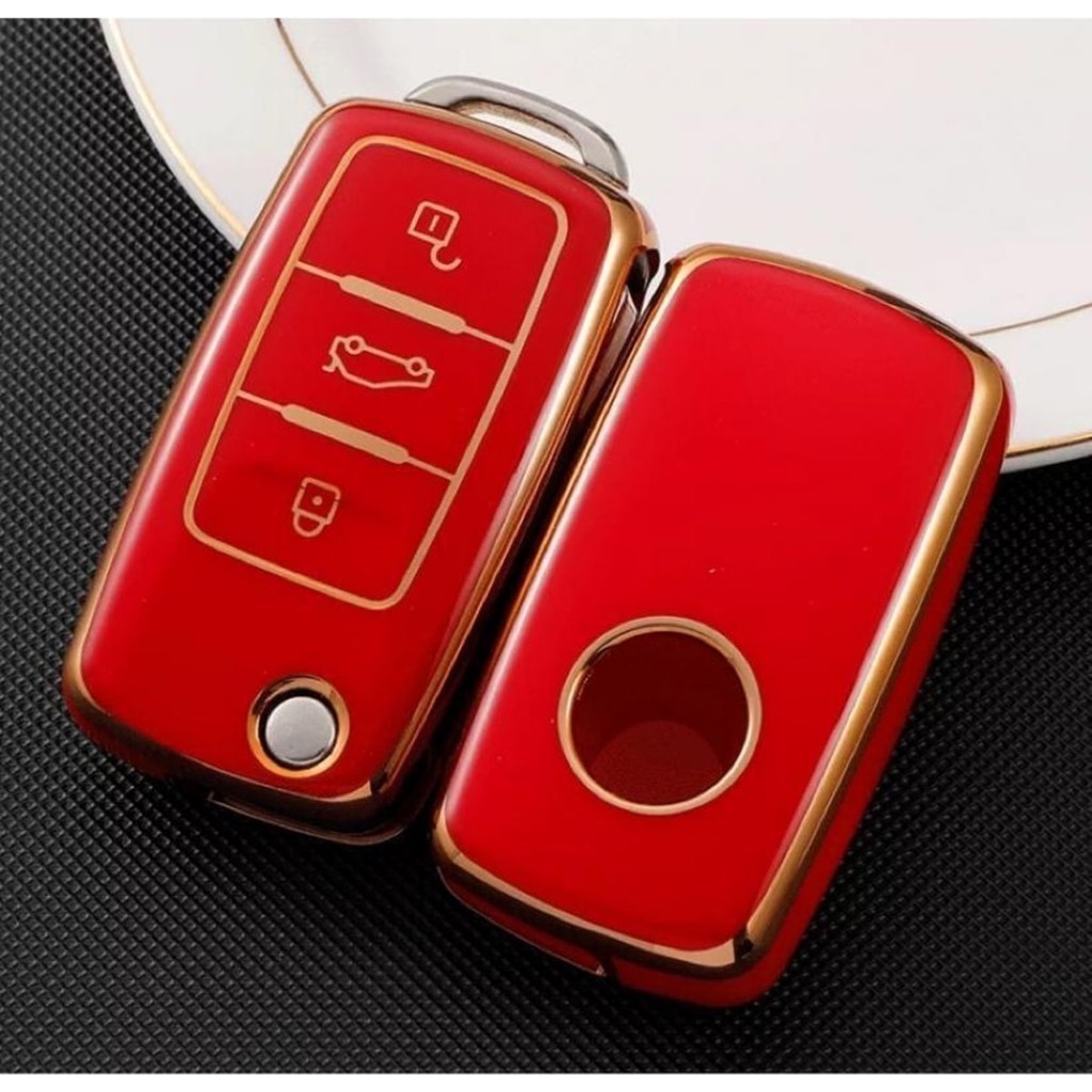 EC Shop Şenyıldız Aksesuar Vw Tiguan Jetta Golf 5 Golf 6 Scirocco Polo Caddy Lüks Anahtar Koruma Kılıfı Anahtarlık Fiyatı
