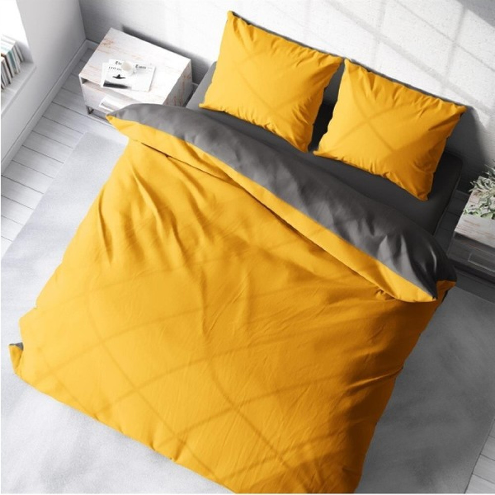 EC Shop Sheri Home Delu x e Renforce Çift Kişilik Nevresim Takımı %100 Pamuk Sarı-Grı014533 - 120 x 200 cm - Açık Gri Nevresim Takımı Fiyatı